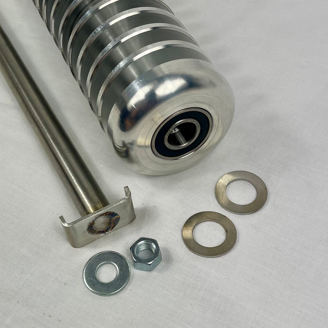 SB45 Grooved Front Roller & Stainless Axle Kit