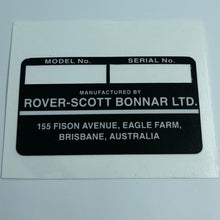 Load image into Gallery viewer, Rover 45 I.D Plate Decal
